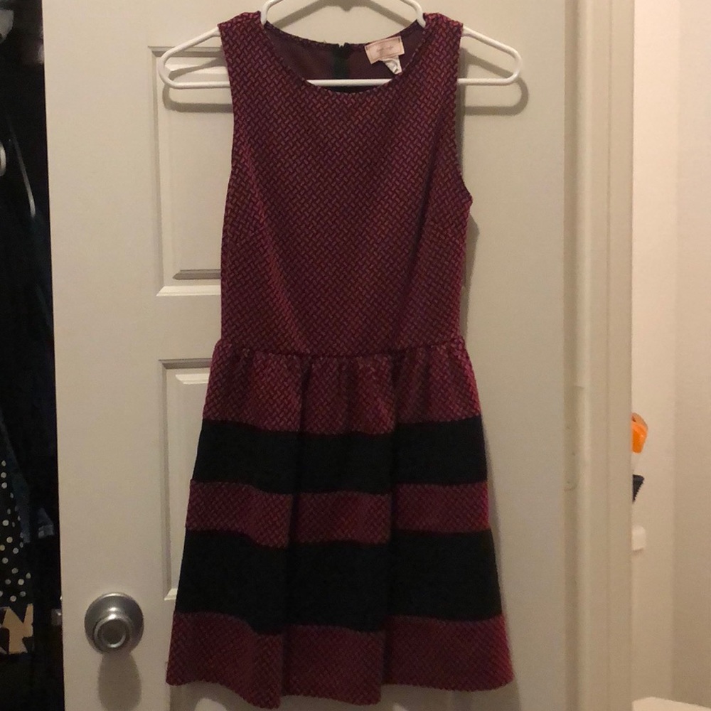 Magenta and black dress from Nordstrom rack